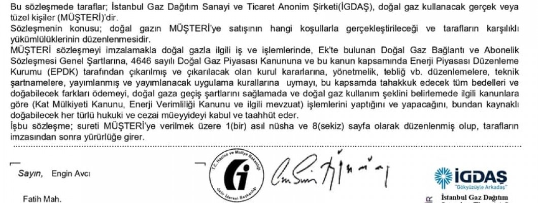 İgdaş Abonelik Ücreti